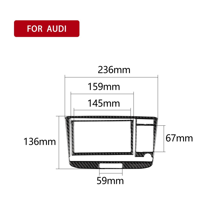 Car Carbon Fiber Air Conditioning CD Panel Decorative Sticker for Audi TT 8n 8J MK123 TTRS 2008-2014, Left and Right Drive Universal, A Style           ...