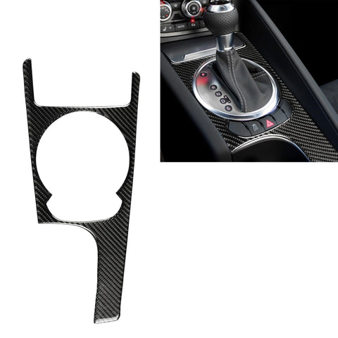 Adhésif décoratif pour panneau de changement de vitesse en fibre de carbone pour voiture pour Audi TT 8n 8J MK123 TTRS 2008-2014, guide vers le haut, panneau de changement de vitesse