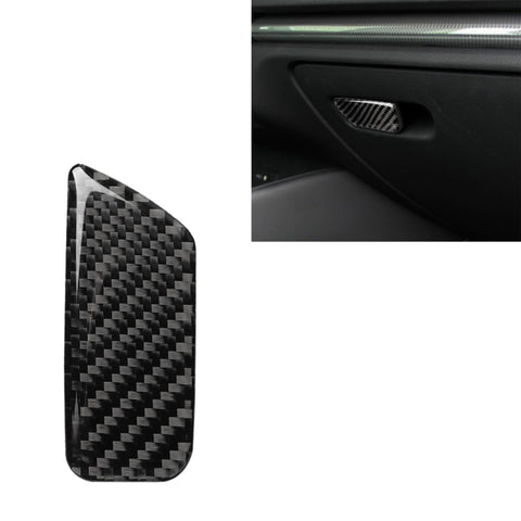 Adhésif décoratif pour interrupteur de commande du siège du passe-passe en fibre de carbone pour voiture pour Audi A3 / 8V 2014-2019, guide vers la gauche, interrupteur de boîte à main, conduite à gauche