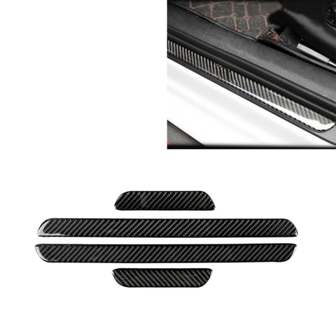 Adhésif décoratif pour le sol en fibre de carbone pour voiture pour Audi A3 2014-2019, guide vers l'est et le sinistra universel, seuil