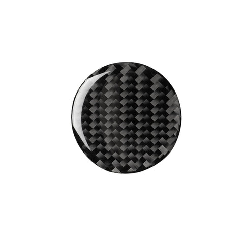 Adesivo decorativo per manopola di controllo centrale in fibra di carbonio per auto per Audi A3 / A4L 2014-2019, guida a destra ea sinistra universale, Central Control Knob
