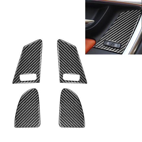 4 adesivi decorativi per pulsanti di sollevamento finestrini per auto in fibra di carbonio per Volvo V60 / XC60 2010-2017 / S60 2010-2018, guida a destra e a sinistra universale, Window Lifting Button B - Novalix Store