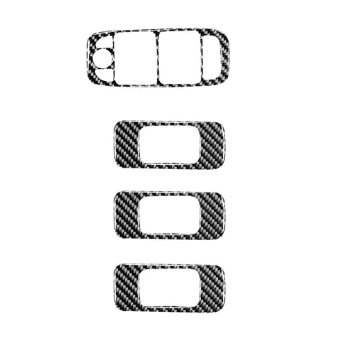 Autocollants décoratifs pour panneau de sol en fibre de carbone pour voiture 4 en 1 pour Jaguar F-PACE X761 XE X760 2016-2020, guide de route, panneau de levage, conduite à droite