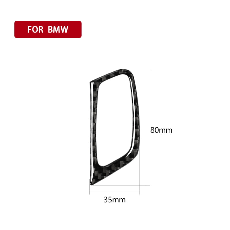Car Carbon Fiber Solid Color Key Hole Decorative Sticker for BMW E70 X5 / E71 X6 2009-2013, Left Drive, Key Hole