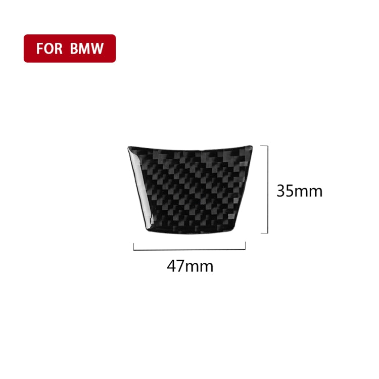 Car Carbon Fiber Solid Color Steering Wheel Decorative Sticker for BMW E70 X5 / E71 X6 2008-2013, Left and Right Drive Universal, Steering Wheel
