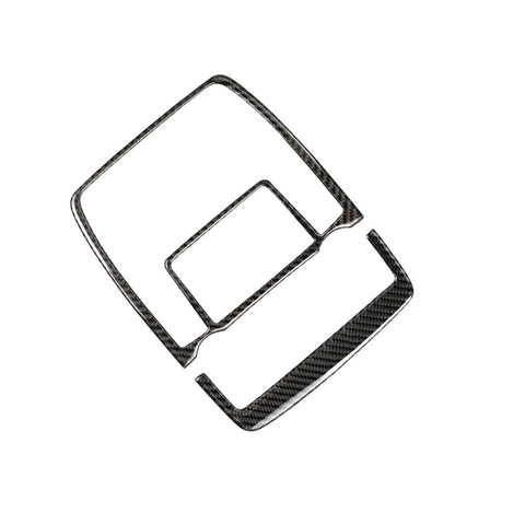 Adesivo decorativo per luce di lettura in tinta unita in fibra di carbonio 2 in 1 per BMW E70 X5 / E71 X6 2008-2013, guida a destra ea sinistra universale, Reading Light