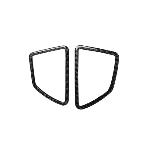 Adhésif décoratif pour support d'air sur croûte en teinte unitaire en fibre de carbone 2 en 1 pour BMW E70 X5 / E71 X6 2008-2013, guide vers l'avant, sortie d'air du tableau de bord