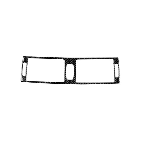 Adhésif décoratif pour support d'air central en teinte unitaire en fibre de carbone pour voiture pour BMW E70 X5 / E71 X6 2008-2013, guide de sortie et de sortie d'air central universel