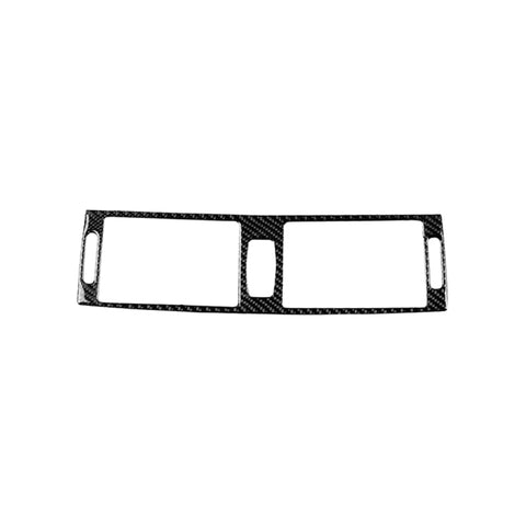 Adhésif décoratif pour support d'air central en teinte unitaire en fibre de carbone pour voiture pour BMW E70 X5 / E71 X6 2008-2013, guide de sortie et de sortie d'air central universel