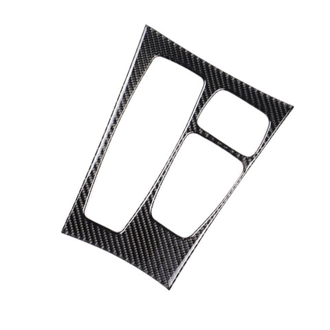 Adesivo decorativo per pannello ingranaggi in tinta unita in fibra di carbonio per BMW X5 2008-2013 / X6 2009-2014, configurazione di basso livello con guida a sinistra, Gear Panel