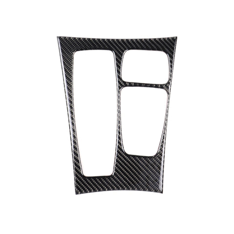 Adesivo decorativo per pannello ingranaggi in tinta unita in fibra di carbonio per BMW X5 2008-2013 / X6 2009-2014, configurazione di basso livello con guida a sinistra, Gear Panel