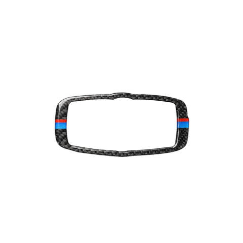 Autocollant décoratif pour interrupteur de téléphone en fibre de carbone tricolore pour voiture, pour BMW 2008-2013 X5 E70 / X6 E71 / Serie 5 E60 2008-2010, guide pour destra ea sinistra universel, cadre d'interrupteur de phare