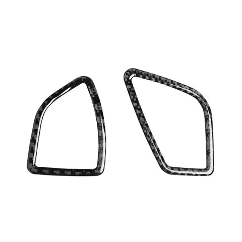 Adhésif décoratif pour support d'air pour croûte en fibre de carbone pour voiture de 2 pièces pour BMW Serie 3 F30 2013-2018 / Serie 3GT F34 2013-2017, guide de sortie, sortie d'air du tableau de bord