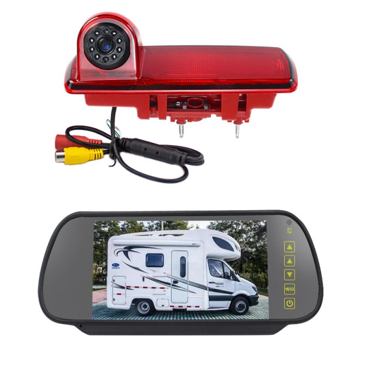 PZ463 Telecamera per auto impermeabile con visione da 170 gradi + monitor retrovisore da 7 pollici per Renault / Opel, PZ463 + 7 inch Rearview Monitor
