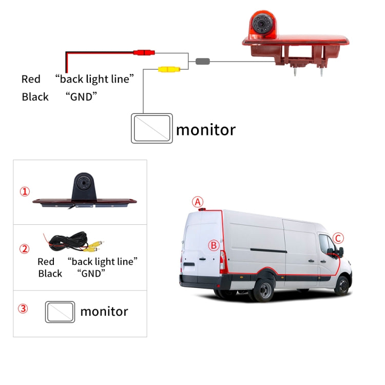 PZ463 Telecamera per auto impermeabile con visione da 170 gradi per Renault/Opel, PZ463