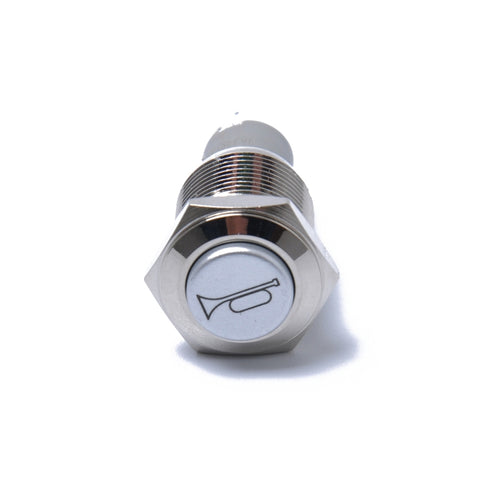 Interruttore di ripristino momentaneo Pulsante 16mm 12V pour haut-parleur clacson pour auto et moto, haut-parleur klaxon