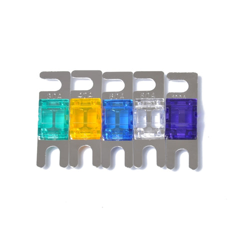 5 PZ Car Audio AFS Mini ANL 30A 40A 60A 80A 100Amp Fusibile nichelato, 30A 40A 60A 80A 100Amp - Novalix Store