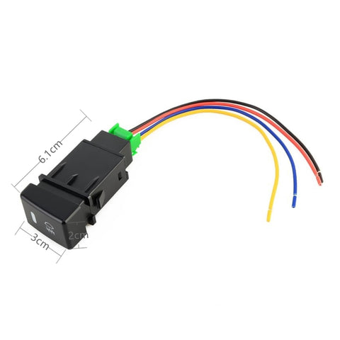 Interruttore a pulsante on-off per fendinebbia per auto per Isuzu, con cavo, For Isuzu, with Cable