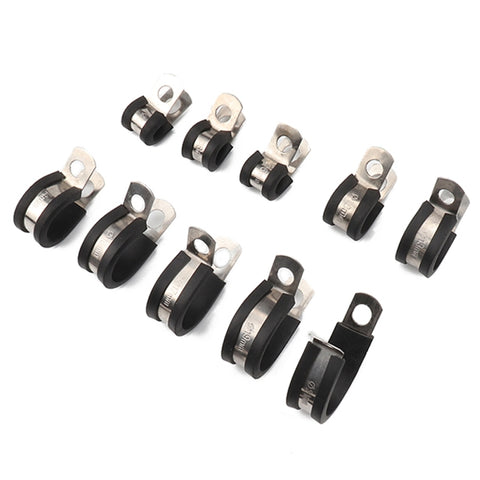 Morsetti pour tubes en gomme pour voiture de 10 pièces Morsetti en acciaio inossidabile, dimensions : 7/8 pouces (22 mm), taille : 7/8 pouces (22 mm)