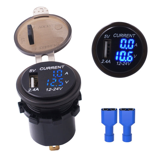 adattatore-universale-per-auto-con-caricabatterie-usb-2-4a-e - immagine 1