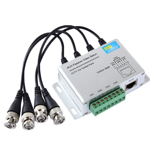 Video Balun Passivo HD204A-F per HD-CVI/TVI/AHD CCTV 4CH UTP