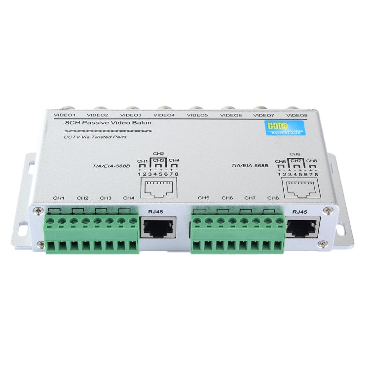 8CH Passive Video Balun HD208 for CCTV Systems