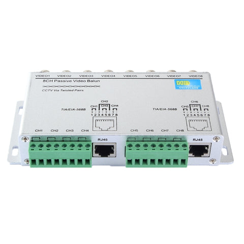HD208 Video Balun passivo HD-CVI/TVI/AHD CCTV 8CH, HD208