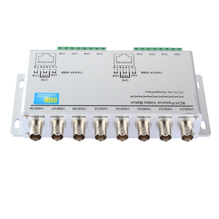 8CH Passive Video Balun HD208 for CCTV Systems