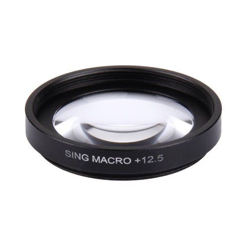 JUNESTAR Profesional 37mm 12.5X Macro Lens Filter + Copriobiettivo protettivo per GoPro e Xiaomi Xiaoyi Yi Sport Action Camera, 12.5X Macro Lens