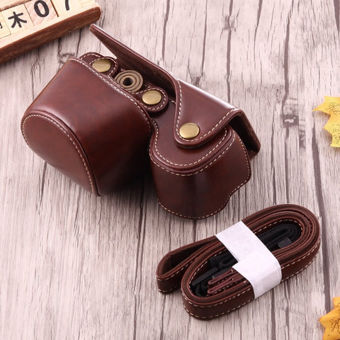 Custodia in pelle PU per fotocamera full body con cinturino per Sony A6000 / A6300 / Nex 6, For Sony A6000, For A6000
