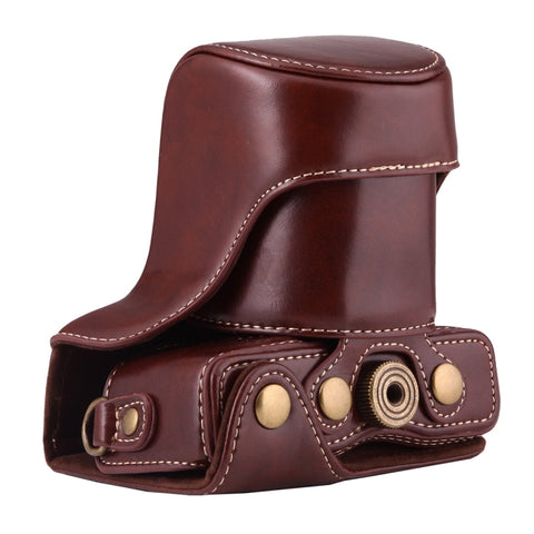 Custodia in pelle PU per fotocamera full body con cinturino per Canon EOS M10, For EOS M10