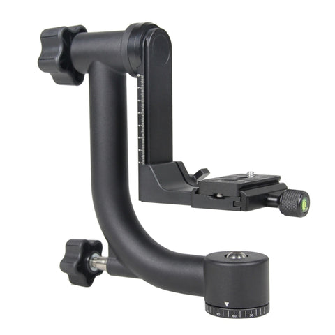 YELANGU Testa per treppiede con giunto cardanico orizzontale a 360 gradi per fotocamere DV e SLR domestiche, YLG0401E