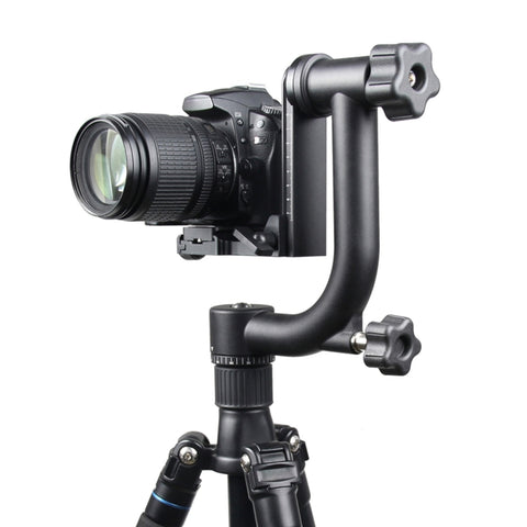 YELANGU Testa per treppiede con giunto cardanico orizzontale a 360 gradi per fotocamere DV e SLR domestiche, YLG0401E