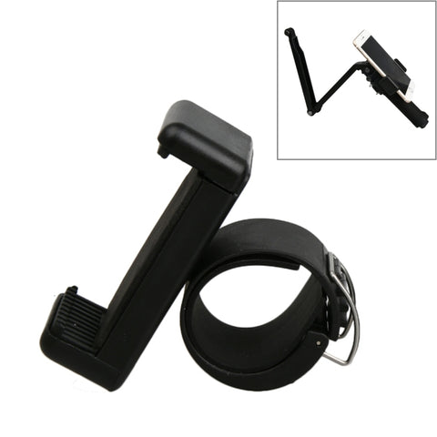 Porta clip per telefono cellulare per monopiede selfie portatile GoPro, SJCAM e Xiaoyi, diametro porta clip da scavo: 2,6 cm-3 cm, Diameter: 2.6cm-3cm