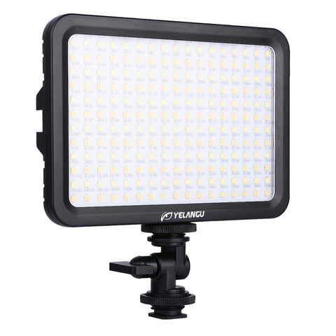 YELANGU YLG0504B 204 LED 1000LM 3300-5600K Luce da studio dimmerabile non polare Luce per video e foto per fotocamere Canon, Nikon, DSLR, 204 LED