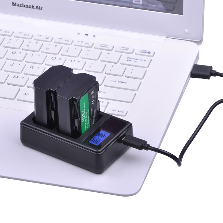 caricabatteria-con-display-lcd-digitale-a-doppio-canale-con-porta-usb-per-batteria-sony-np-fz100-compatibile-con-sony-a9-ilce-9-dual-np-fz100-battery - immagine 8