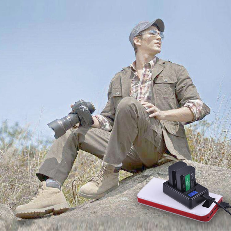 caricabatteria-con-display-lcd-digitale-a-doppio-canale-con-porta-usb-per-batteria-sony-np-fz100-compatibile-con-sony-a9-ilce-9-dual-np-fz100-battery - immagine 9