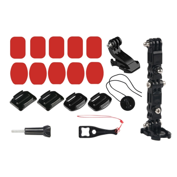Cycling Helmet Adhesive Multi-Joint Arm Fixed Mount Set with J-Hook Buckle Mount & Screw for GoPro, Insta360, DJI and Other Action Cameras              ...