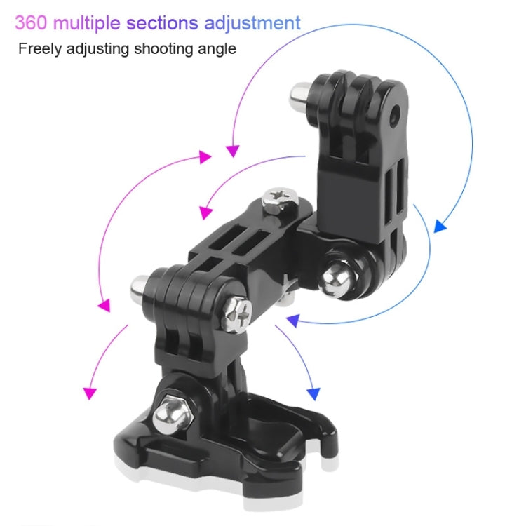 Cycling Helmet Adhesive Multi-Joint Arm Fixed Mount Set with J-Hook Buckle Mount & Screw for GoPro, Insta360, DJI and Other Action Cameras              ...