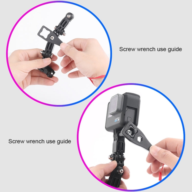 Cycling Helmet Adhesive Multi-Joint Arm Fixed Mount Set with J-Hook Buckle Mount & Screw for GoPro, Insta360, DJI and Other Action Cameras              ...