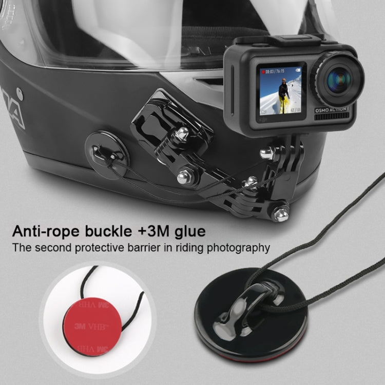 Cycling Helmet Adhesive Multi-Joint Arm Fixed Mount Set with J-Hook Buckle Mount & Screw for GoPro, Insta360, DJI and Other Action Cameras              ...