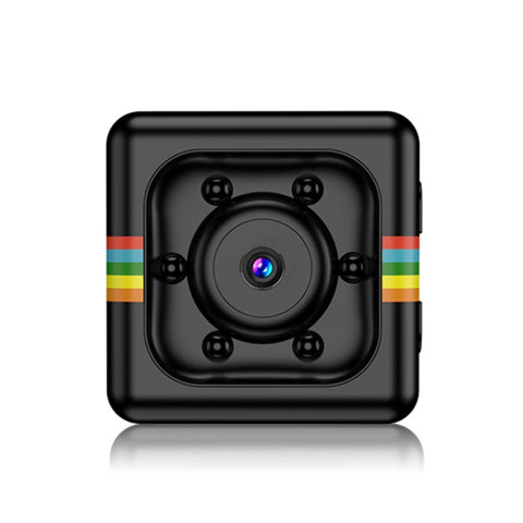 SQ11 Mini DV HD 1080P 2MP Enregistreur sportif avec support, support pour moniteur de jeu, vision nocturne IR et fiche TF, SQ11 6 LED noir, SQ11 6 LED bleu, SQ11 6 LED rouge