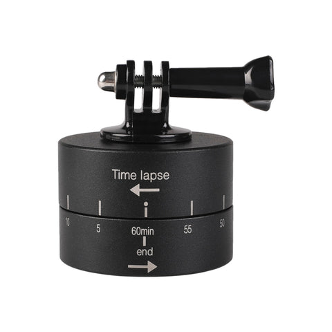 Adattatore per testa treppiede stabilizzatore time lapse con rotazione automatica a 360 gradi per GoPro, 60 Minutes