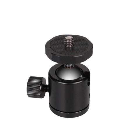 Mini testa a sfera panoramica in metallo con rotazione di 360 gradi per DSLR e fotocamere digitali, Black, Blue, Red