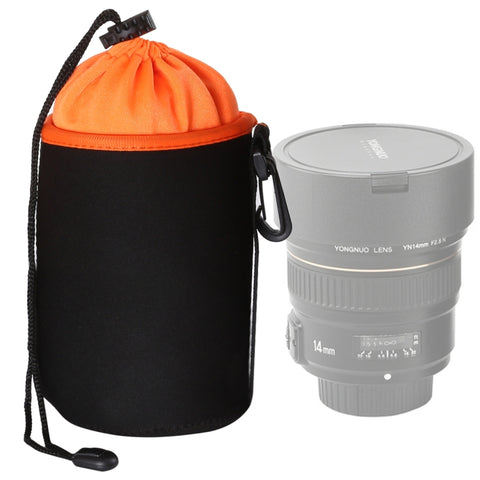 Borsa per obiettivo fotocamera reflex Borsa per obiettivo singolo micro Borsa interna per bile Custodia protettiva impermeabile più ispessimento in velluto, Diametro: 10 cm, Altezza: 14 cm, Diameter: 10cm, Height: 14cm