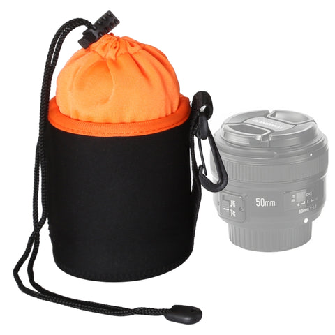 Borsa per obiettivo fotocamera reflex Borsa per obiettivo singolo micro Borsa per bile interna per obiettivo Custodia protettiva impermeabile più ispessimento in velluto, diametro: 8,5 cm, altezza: 10 cm, Diameter: 8.5cm, Height: 10cm