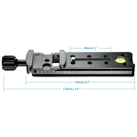 FVR-150 Binario di fissaggio scorrevole nodale verticale multiuso da 150 mm per obiettivo Fisheyes e obiettivo grandangolare, compatibile con il morsetto Arca Swiss RRS, FVR-150