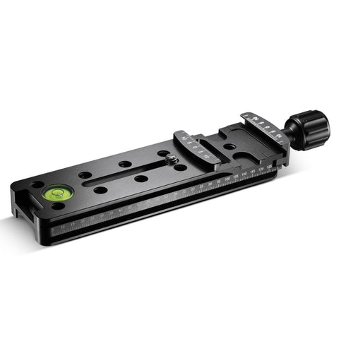 FVR-150 Binario di fissaggio scorrevole nodale verticale multiuso da 150 mm per obiettivo Fisheyes e obiettivo grandangolare, compatibile con il morsetto Arca Swiss RRS, FVR-150