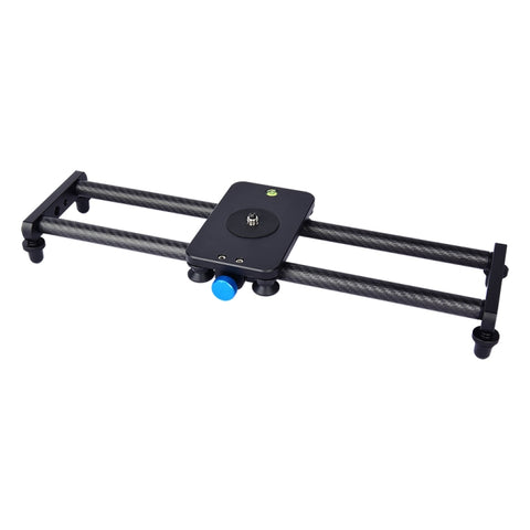 YELANGU L40T Binario di scorrimento in fibra di carbonio da 40 cm per fotocamere reflex/videocamere, L40T 40cm