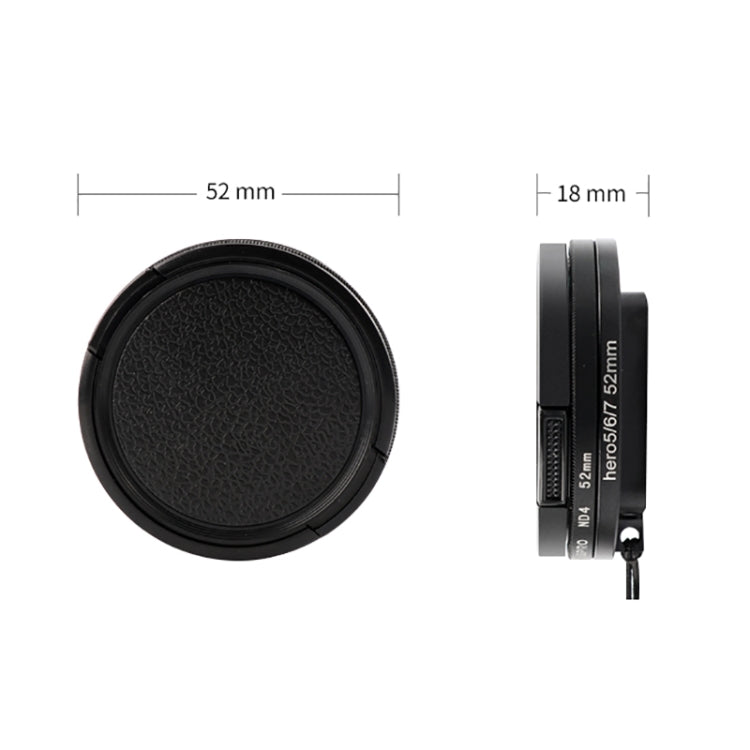 RUIGPRO for GoPro HERO 7/6 /5 Professional 52mm Red Color Lens Filter with Filter Adapter Ring & Lens Cap, Red Color Lens
